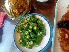 白灼秋葵-津菜宋记老房子(鼓楼店)