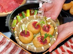 牛肉香菜灌面筋-黔三一夺夺粉酸汤火锅(百信店)