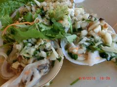 蒜蓉蒸沙白贝-真浪花园海鲜餐馆