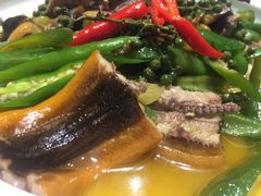 椒麻生敲手指鳝-久宴·天目湖大鱼头(恐龙园店)