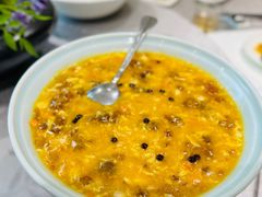 蟹粉芽米烩桃胶-新光酒家·河豚·海鲜·蟹料理(浦东店)