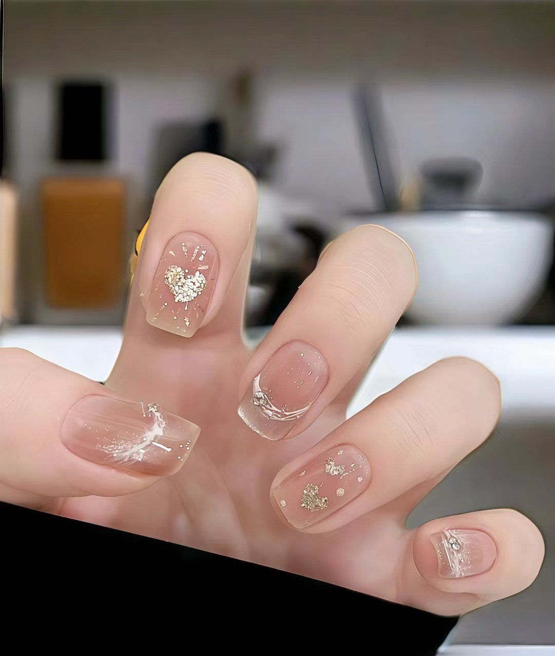 璀璨金边美甲来袭!