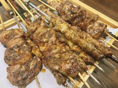 -劳动公园新疆人烤腰子