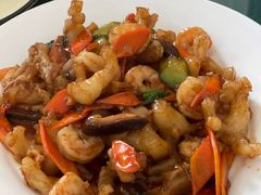 蹄筋烧虾仁-李连贵酒家熏肉大饼(昆明街店)