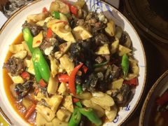 竹野菌滑肉片-漫山居私汤民宿全竹宴