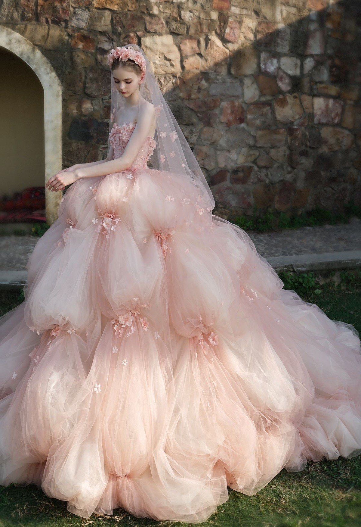 挪不开眼啦 花神少女唯美婚纱