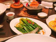 豆豉鲮鱼炒油麦菜-广州柏悦酒店·悦景轩·粤菜餐厅