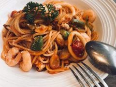 西班牙风情海鲜面-必胜客(砂之船中东奥莱店)