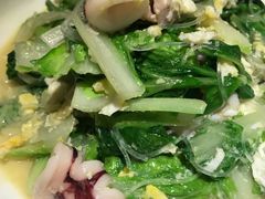 笔管鱼小白菜-开海·红岛海鲜虾水饺(石老人店)