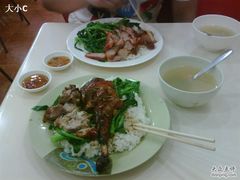 烧鹅饭+叉烧饭!-大聪烧鹅快餐店(梅林店)