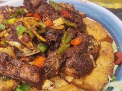 羊排煮馕-莎车清真美食