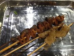 鸡心+牛筋+羊肉串+鸭肠-新鞑烤羊腿(康平路店)