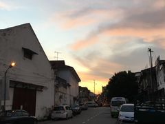 黃昏天色-槟城街头艺术街区