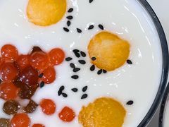 蝶豆花酸奶水果粒-天龙宝严素食馆(大兴善寺店)