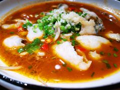 椒麻水煮黑鱼片-老馆子·建德菜·山肴鱼鲜(海威新界店)