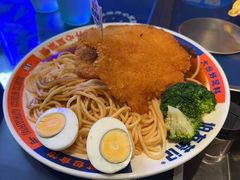 伯友脆芝心猪扒饭（两大块）-伯友茶记(中华广场店)