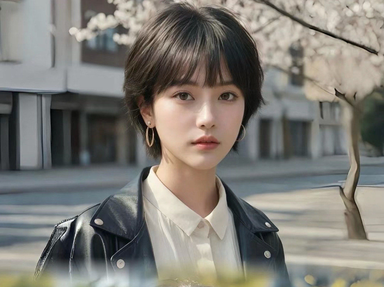 酷s#女生短发日系