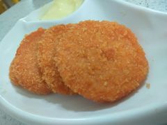酥脆鲜虾饼搭沙拉酱-芬芳甜品(同福路店)