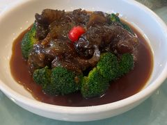 翡翠鲍汁扒海参-江南村酒家