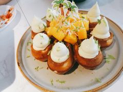 芒果椰子香缇奶油华夫饼-BE BRIGHT KITCHEN(正佳广场店)