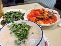 菜心粒牛肉粥-80s港式茶餐廳