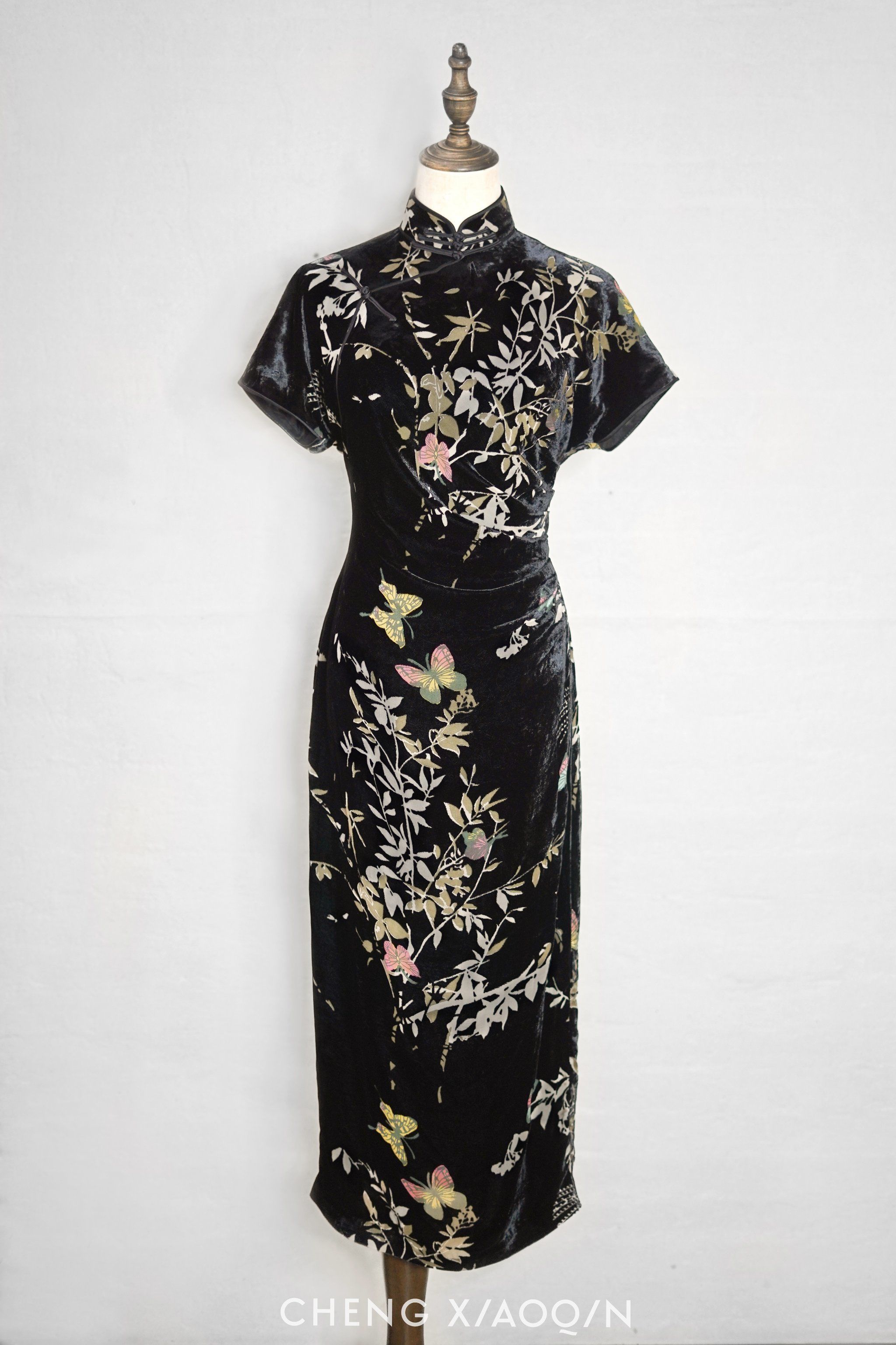 烧花丝绒旗袍🎋仿佛回到诗意年代
