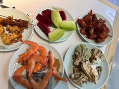 -绿岛港轩海鲜烤肉涮锅自助餐厅