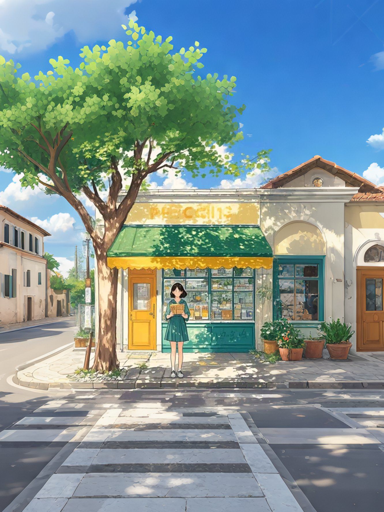 0元玩转这座城#治愈系风景插画#街景插画#插画分享#街景随拍#插画