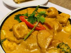 咖喱时蔬配手抓饼-若蘭慈·无国界素食料理(欢乐海岸店)