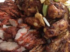 干葱排骨和秘制叉烧-大嶝岛景霞大排档