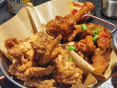 炸鸡翅一半一半-富乐满韩国正宗炸鸡韩国料理(虹泉路店)