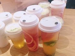 超级水果绿茶-喜茶(广州番禺奥园广场店)