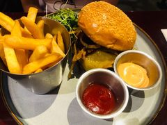 美式烧烤牛肉汉堡-bluefrog蓝蛙(悠唐购物中心店)