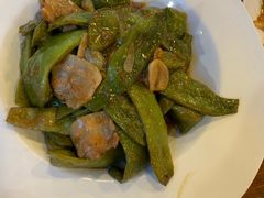 五花肉焖油豆角-长白山国际酒店中餐厅