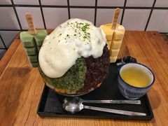 抹茶生乳かき氷-WONDER ICE 萬得冰田(建設路总店)
