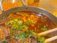 仔姜鲜锅嫩鸭血-不曾在把把烧•烧烤(莲坂磐基店)