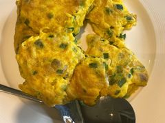 笨鸡蛋炒蛤蜊肉-开海·红岛海鲜虾水饺(石老人店)