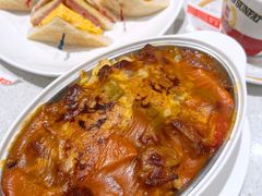 茄汁焗猪扒饭-香港新发烧腊茶餐厅(书城店)