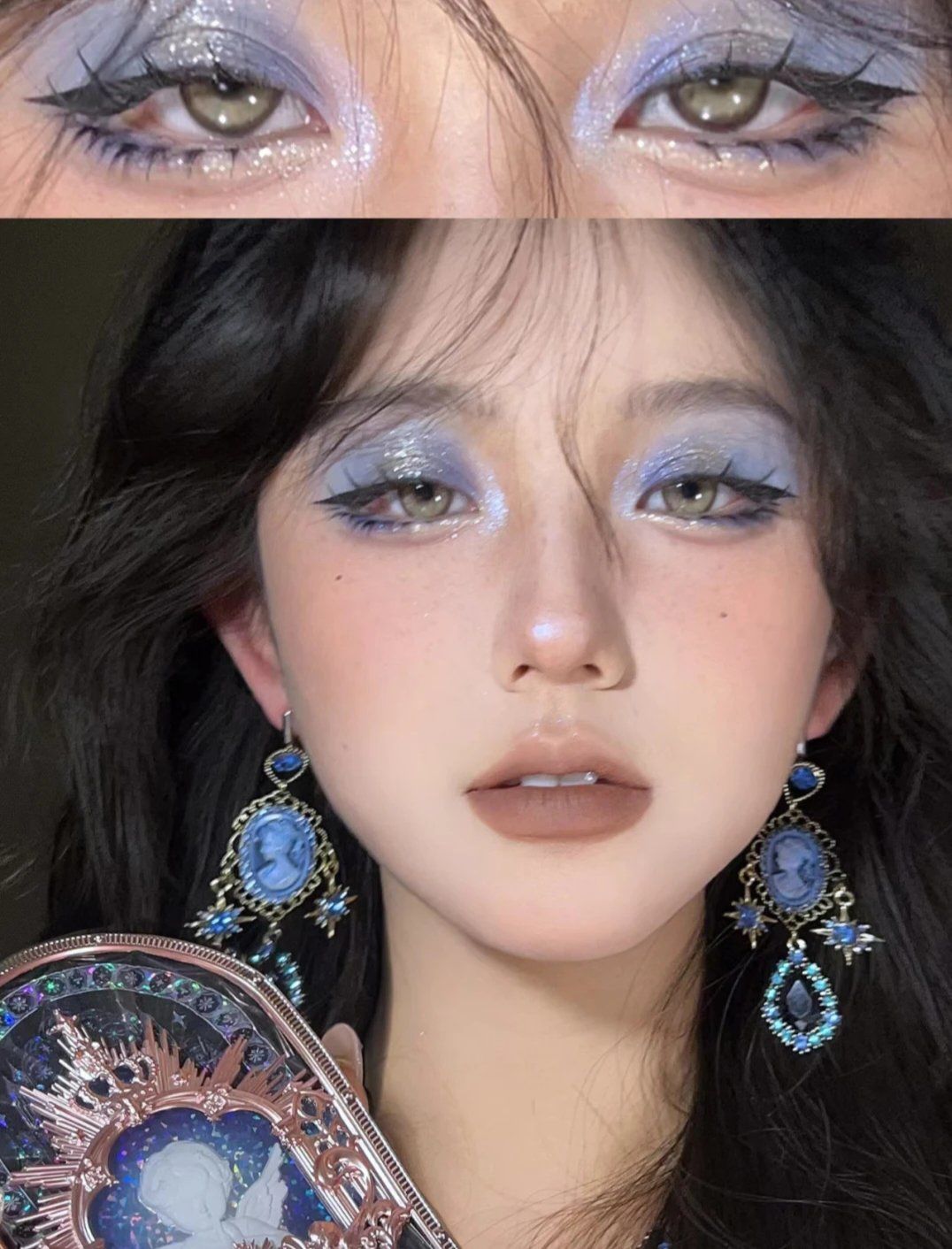 神秘午夜蓝月黑天使妆教!高