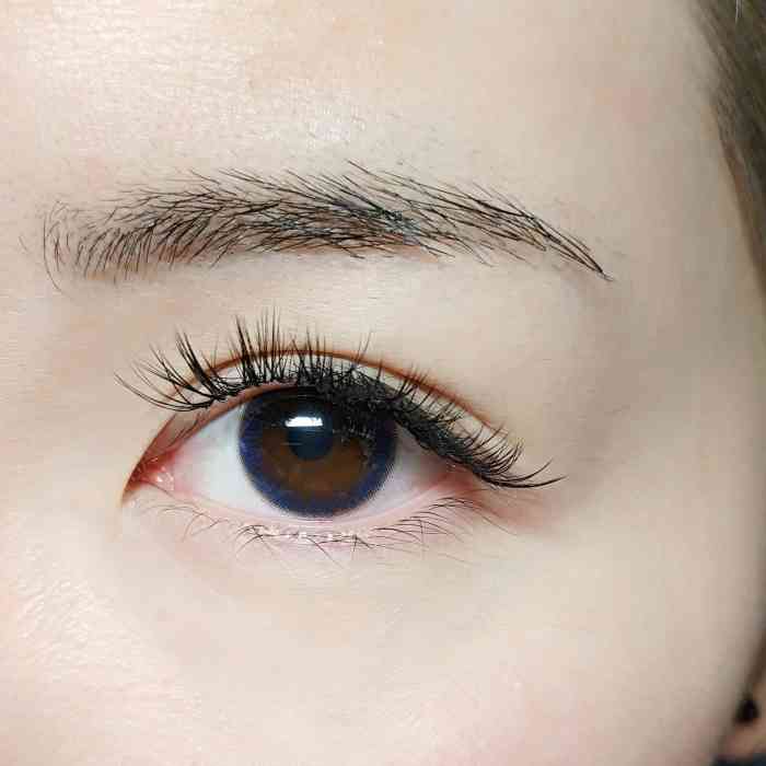 打分 种的睫毛很软也很密,一点也不扎眼睛.