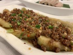 新春蒜茸牛松蒸冰川茄-岭南海晏楼(滨江东总店)