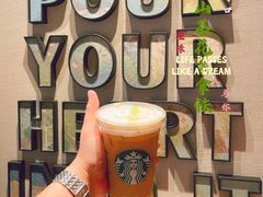 冰星巴克山茶花漾拿铁-星巴克(南通海安文峰大世界店)