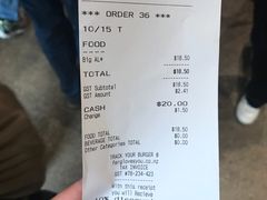 账单-Fergburger(皇后镇店)