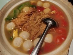 丝瓜鱼丸炖馓子-永安鱼庄·镇江菜(东吴路店)