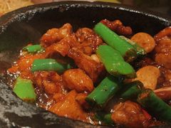 石锅杭椒牛蛙-桂满陇天书(南京德基旗舰店)