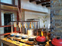 自助取餐区-神州半岛喜来登度假酒店·盛宴汉堡·战斧牛排·后安粉