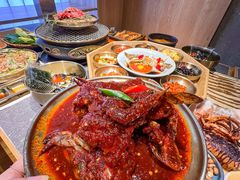 -草家酱蟹炭火烤肉店(珲春南路一店)