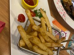 美国酸奶油香葱薯条-豪客来牛排(红豆万花城店)