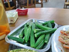 白灼秋葵-蚝得喜海鲜(东城店)