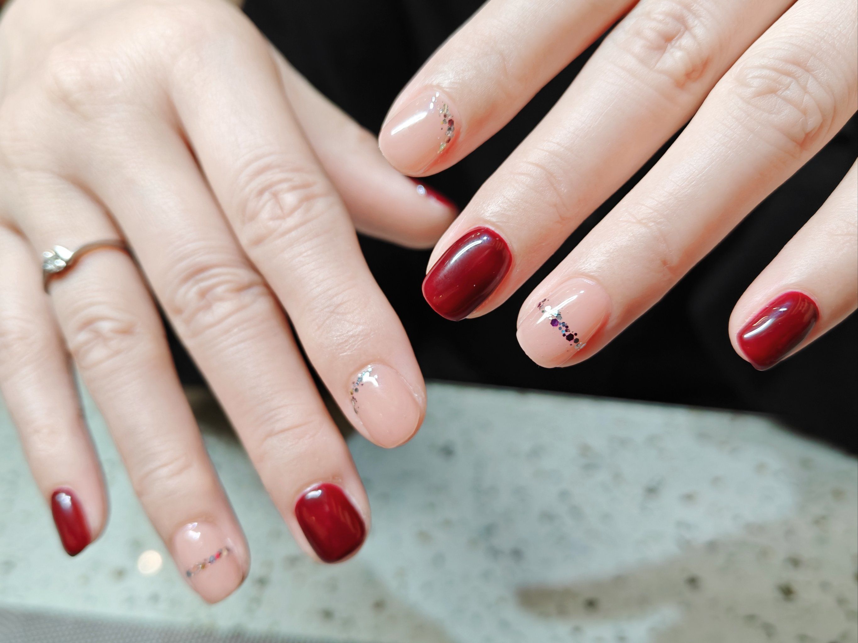 秋冬简约款美甲